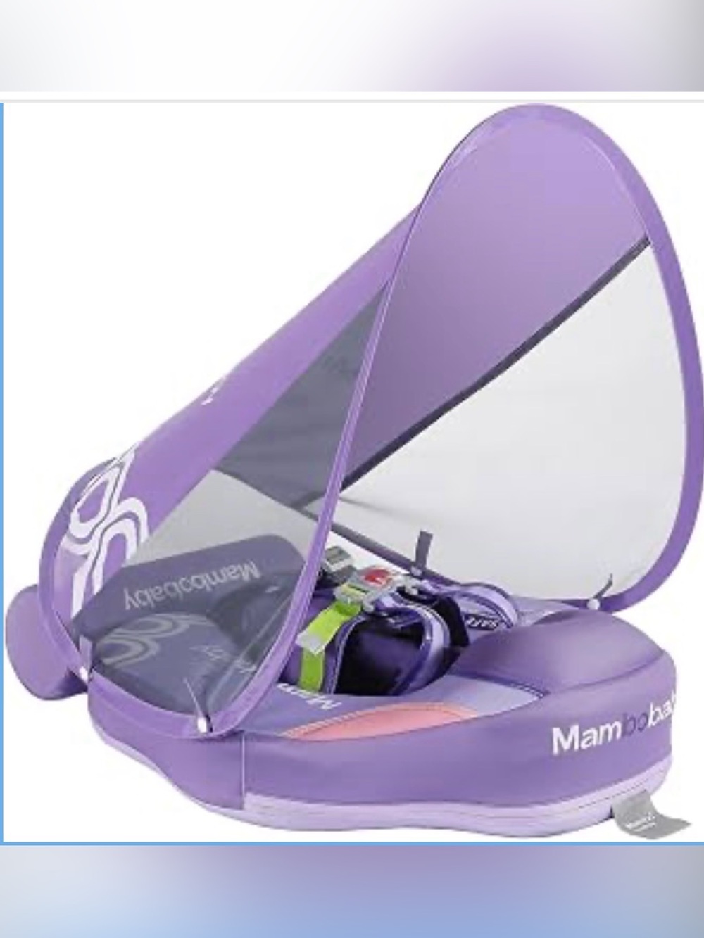 Mambobaby Float Deluxe - Baby Swim Float Infant Pool Float Purple